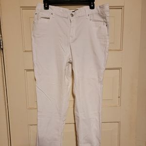 NWOT Love Indigo brand white non-distressed curvy pants size 16